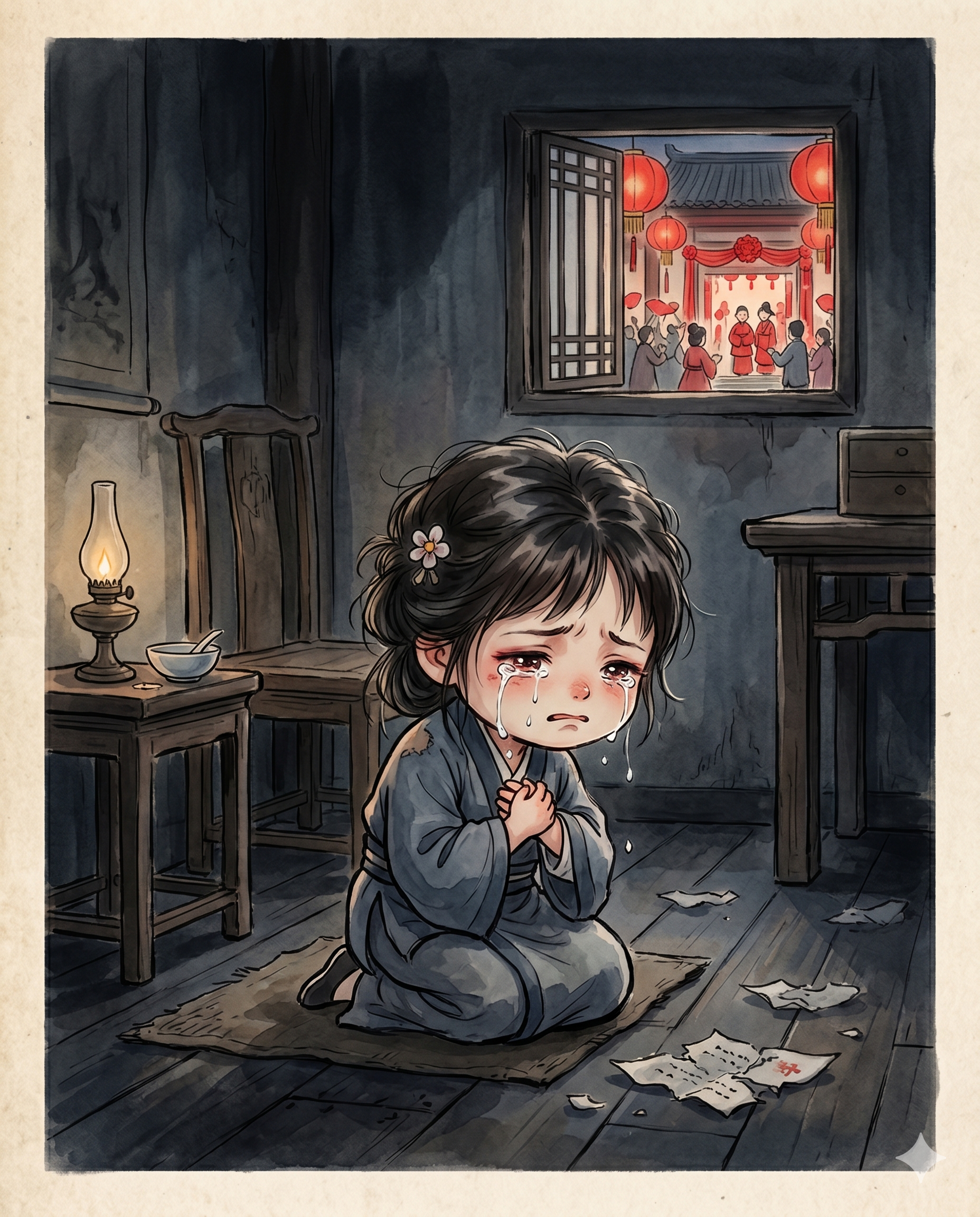 Lệ Rơi Hai Hàng, Chẳng Thốt Nên Câu Biệt Lai Vô Dạng