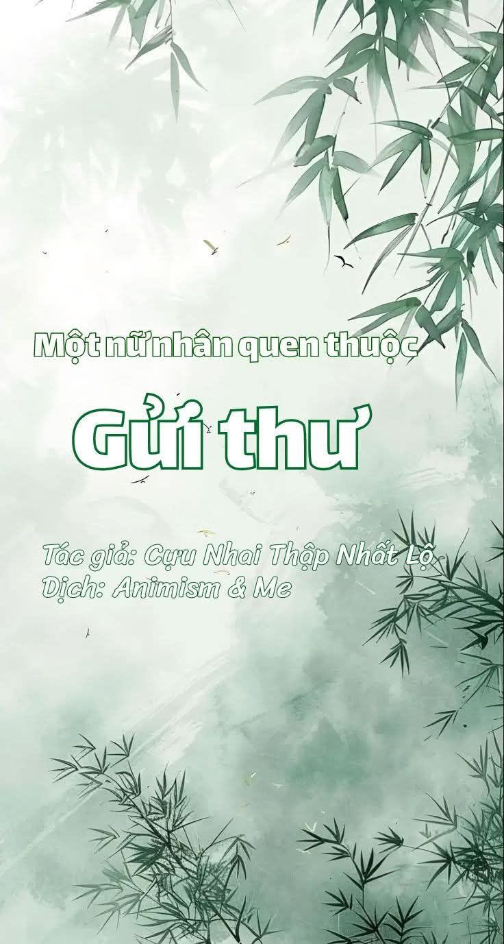Một nữ nhân quen thuộc gửi thư