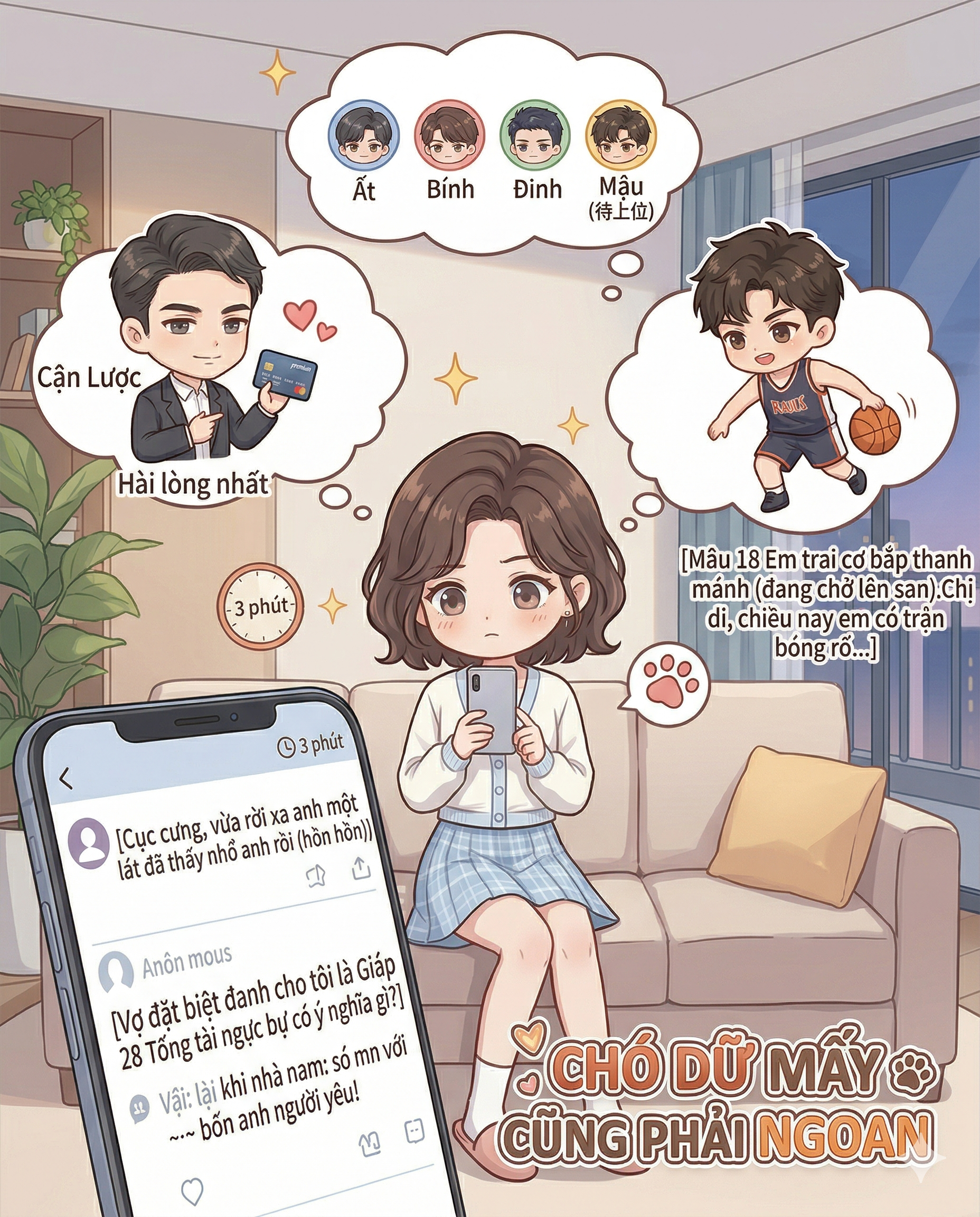 Tôi Hẹn Hò Cùng Lúc Với Bốn Anh Người Yêu